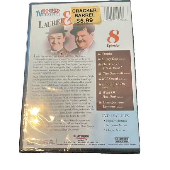 Laurel And Hardy TV Classics 8 Episodes DVD * Brand New & Sealed* - Picture 3 of 6